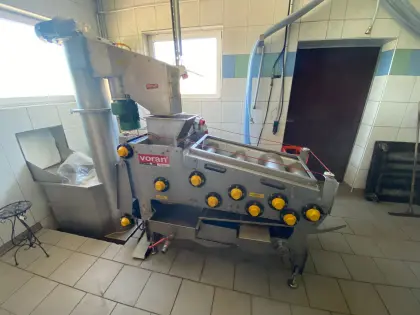 Obstmühle mit Bandpresse und Pasteur inkl. Gasterme