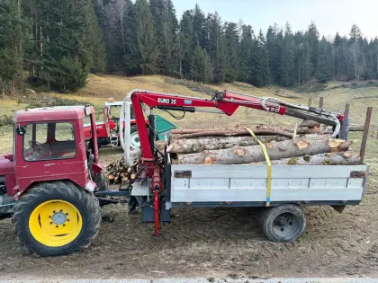Krananhänger mit Alu-Bordwänden Tirre Euro 35