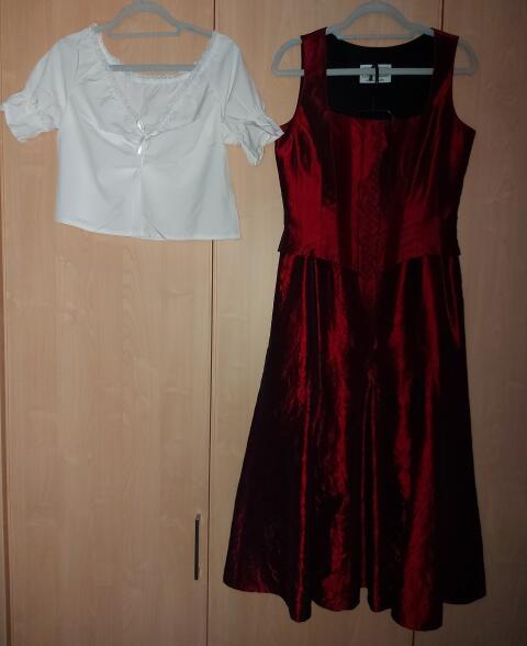 Trachtenkostüm mit Bluse, Gr. 38, Ballkostüm, Trachtenbluse