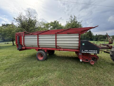 Erntewagen, Ladewagen - Heu, Stroh, Silage; Anhänger, Pöttinger Erntewagen