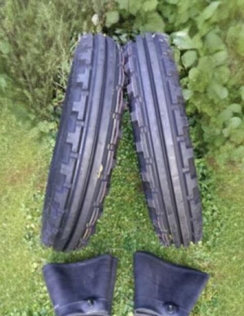 Set 2x Traktorreifen, 2x Schlauch 5.50-16 6PR BKT NEU (30 km/h), BKT TF-8181