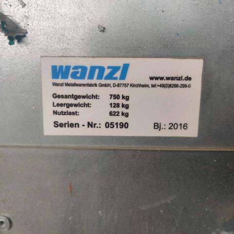 Klappbarer Transportbehälter, mit Rädern, verzinkt