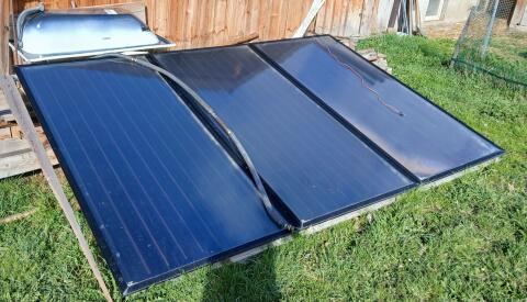 Warmwasser-Solaranlage