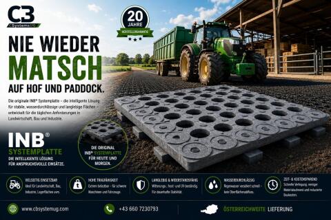 Original INB® Systemplatte, Schluss mit Matsch im Hof