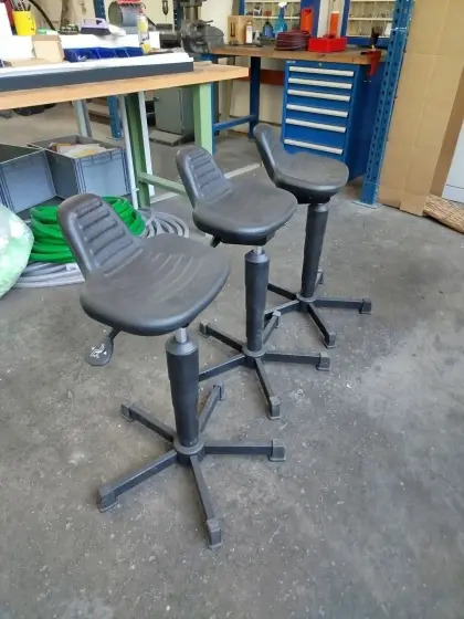 3 x Hocker, Stehhilfe, Arbeitsstuhl Mey