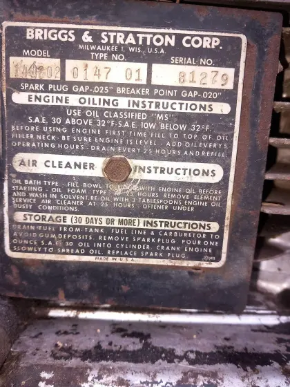 Briggs and Stratton Motor