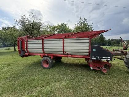 Erntewagen, Ladewagen - Heu, Stroh, Silage; Anhänger, Pöttinger Erntewagen