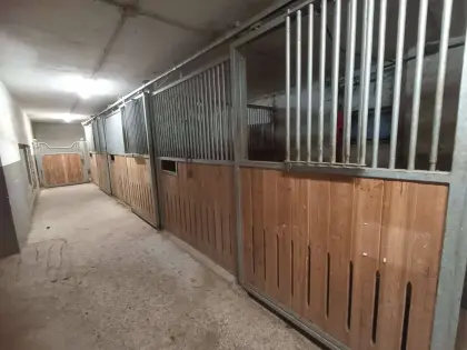 3 Pferdeboxen mit 3,30 m Fronten, 3 m Trennwände, 1 Front