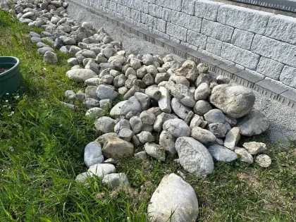 6 m Steine rund für Teich, Garten, Deko, Rundlinge, Flusssteine