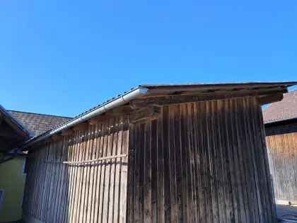 Carport, Holzhütte, Unterstand, mit Welleneternit