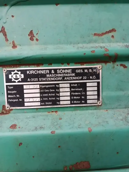 Kirchner Miststreuer BT22