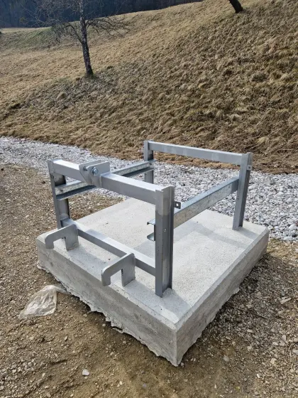 Unterbau für mobilen Hochstand