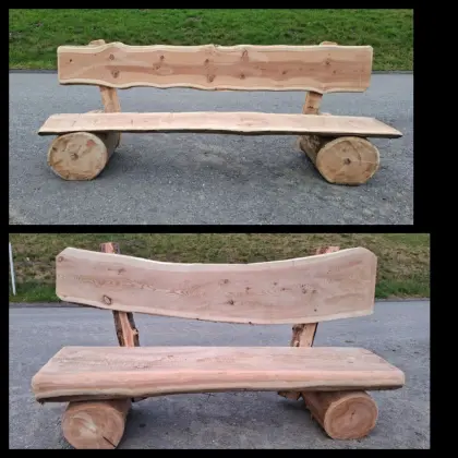 Bänke aus Lärchenholz