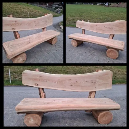 Bänke aus Lärchenholz