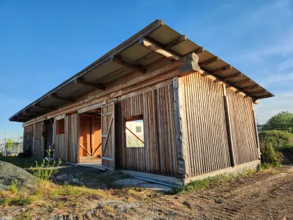Holzhalle massiv Lagerhalle 250 m²