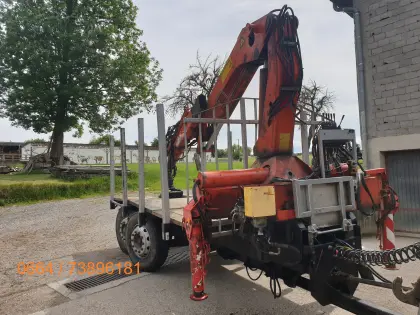 Rückewagen Eigenbau m. Palfinger Kran, Kranwagen, Ladekran PK 12000 B