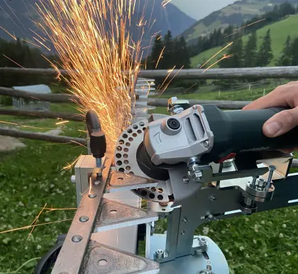 Messerfix V5 für Messer mit 2,7 m ohne Umspannen