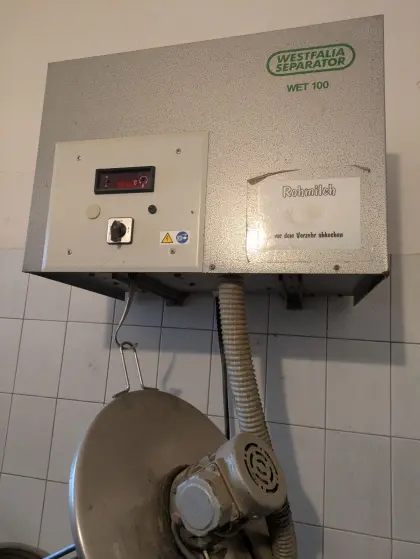 Milchkühler mit Tank