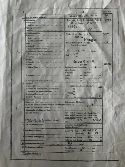 Gepflegter Kleintraktor Traktor Holder B 10/D Oldtimer mit Mähwerk