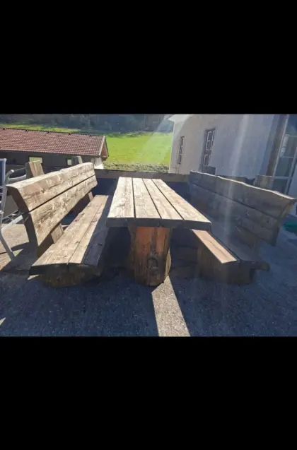 Sitzbank, Tisch, Vollholz