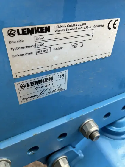 Lemken Zirkon 8 (12 Kreisel) Zirkon 8/300