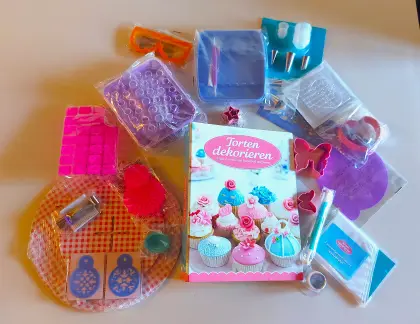 Torten dekorieren großes XXL-Set, neu, Backset, Cupcake