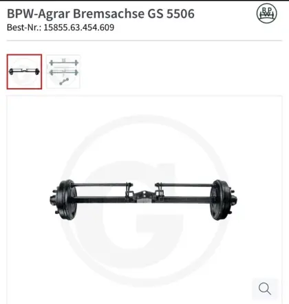 BPW Agrar Bremsachse GS 5506