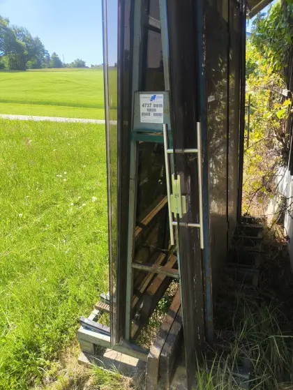 Glaselemente von einem Sommergarten