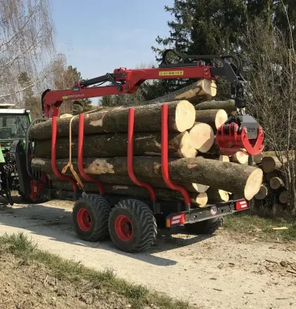 Rückewagen Krpan GP10D + 6,4K, Kran GD 6,4K