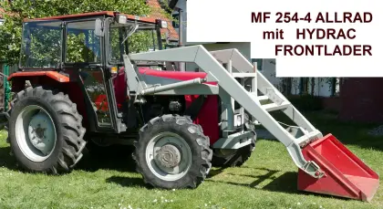 MF 254-4 Allrad mit Hydrac Frontlader, 36 kW/49 PS