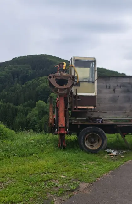 Penz Forstkran mit Hydraulikpumpe