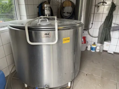Milchtank, Edelstahltank, Milchkühlung, WW-Boiler