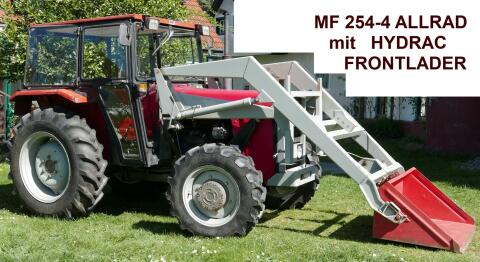 MF 254-4 Allrad mit Hydrac Frontlader, 36 kW/49 PS