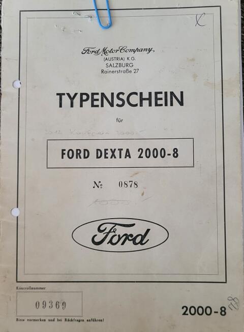 Ford Dexta 2000-8 mit Mulde