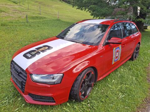 Audi A4 Avant Quattro, Sport, 3x S-Line, Rot-Schwarz