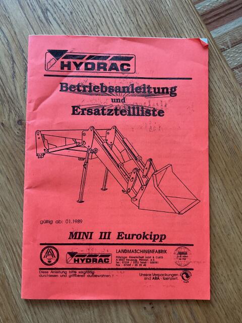 Frontlader Hydrac Mini 3 Eurokipp