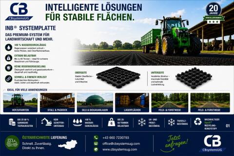Original INB® Systemplatte, Schluss mit Matsch im Hof