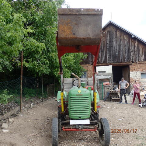 Steyr 180 A und 3-Seiten-Einachs-Kipper