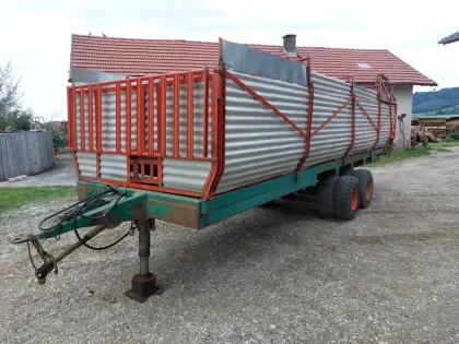Hackschnitzelwagen, Tandemabschieber, Tandemwagen