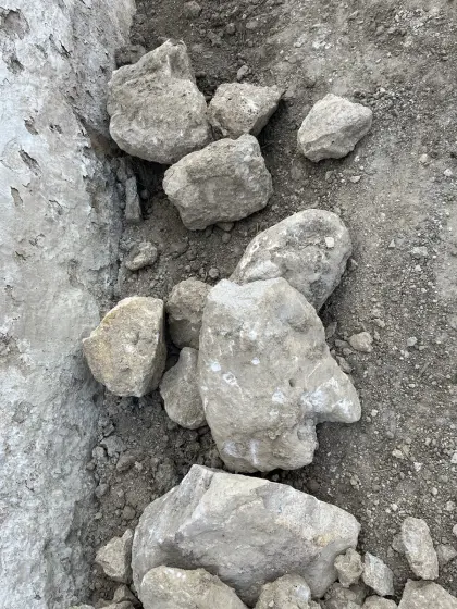 Sandsteine, Kalksteine zu verschenken