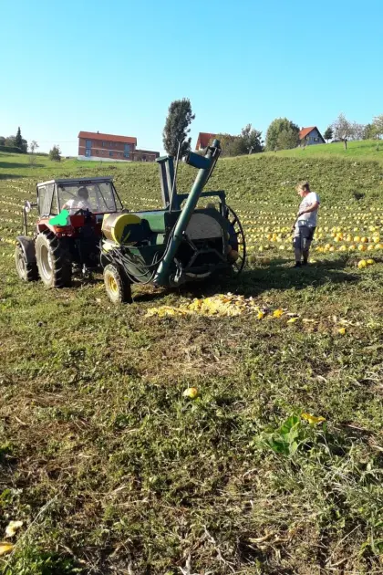 Kürbiserntemaschine