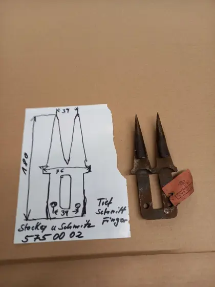 Doppel-Finger Stocky, Schmitz Tiefschnitt