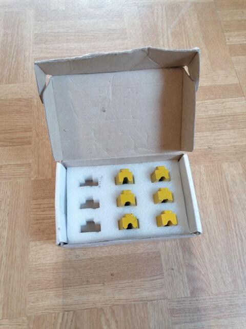 6 Schleifschuhe gelb, Schwamborn Betonschleifer