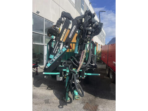 Rimorchio PZETA forestale 3 assi gru, trazione idro-R