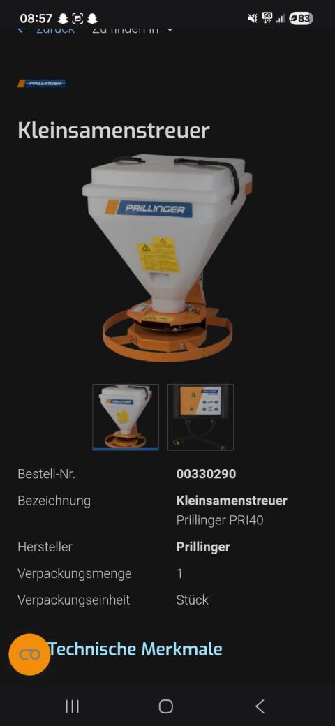 Kleinsamenstreuer