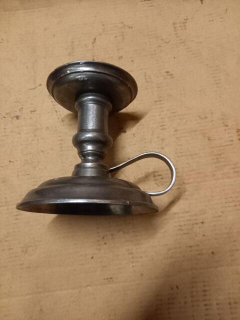 Block Zinn 1820 Kerzenständerhalter