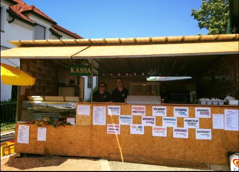 Verkaufsstand, Verkaufshütte, Koje, Weinstand, wetterfest