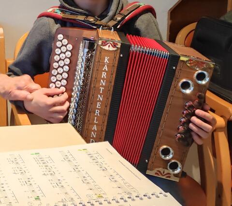 Kärntnerland Edelweiß Ziehharmonika 3-reihig