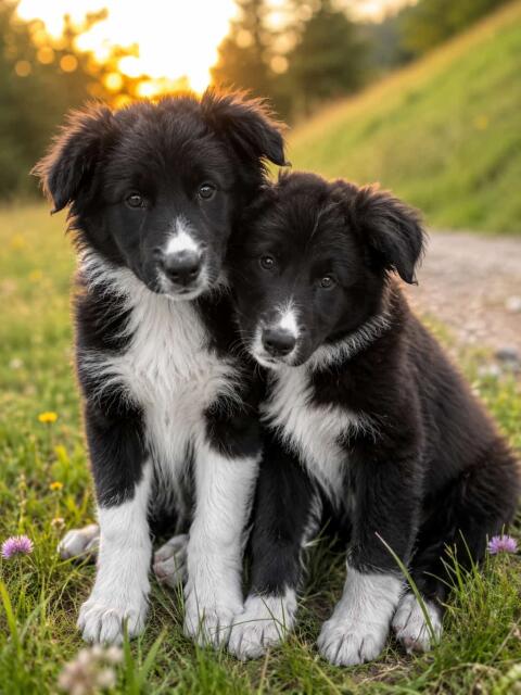 Nur noch ein Border Collie Welpe
