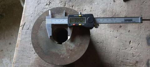6-rillige Keilriemenscheibe 15 cm Dm., Bohrung 40 mm Dm.